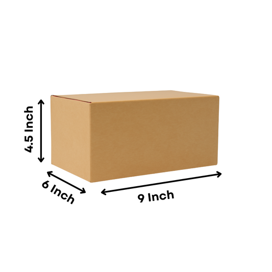 3 Ply Corrugated Cardboard Box – 9 x 6 x 4.5 Inch | Sturdy Packing & Shipping Box