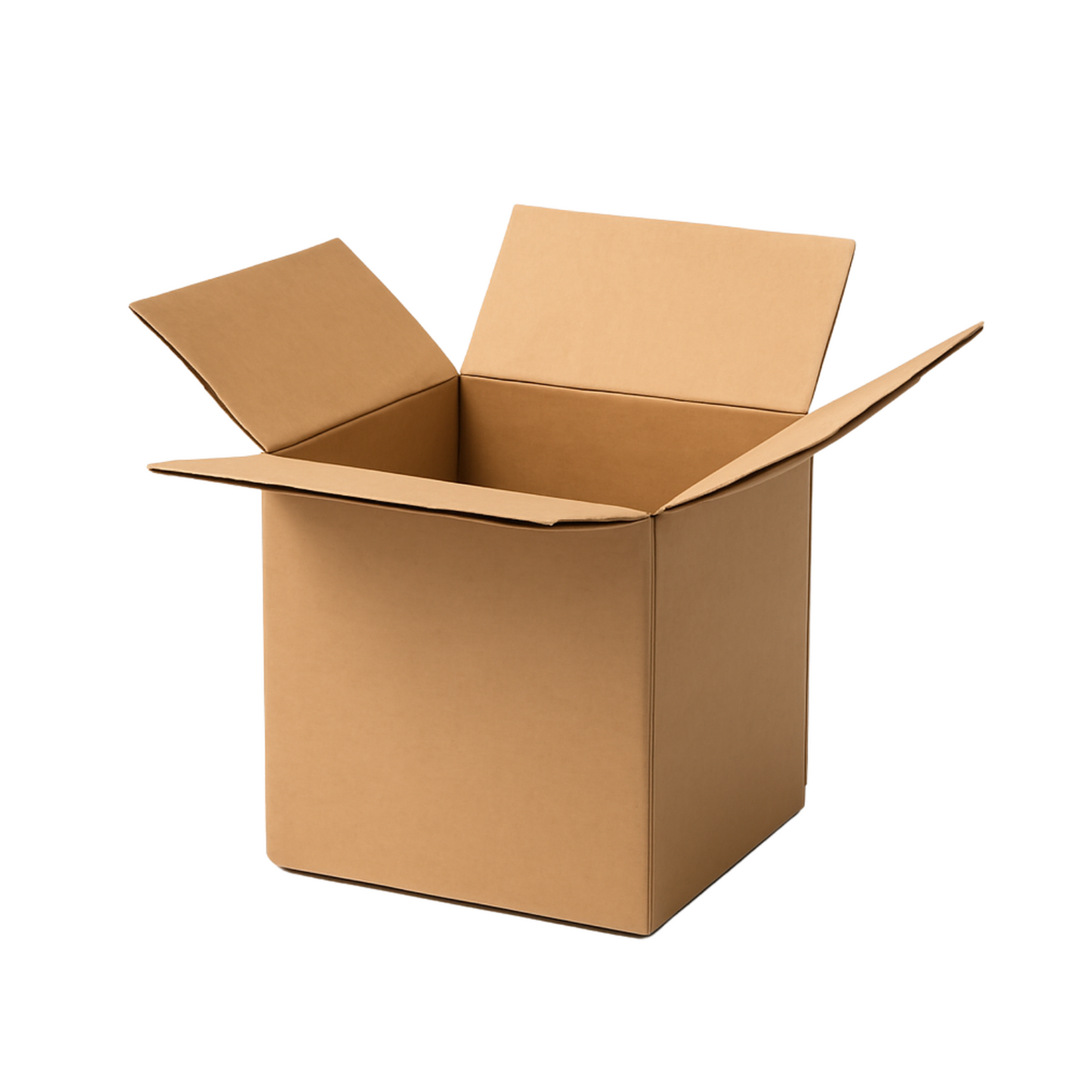 3 Ply Corrugated Cardboard Box – 6 x 6 x 6 Inch | Durable Cube Packing & Shipping Box