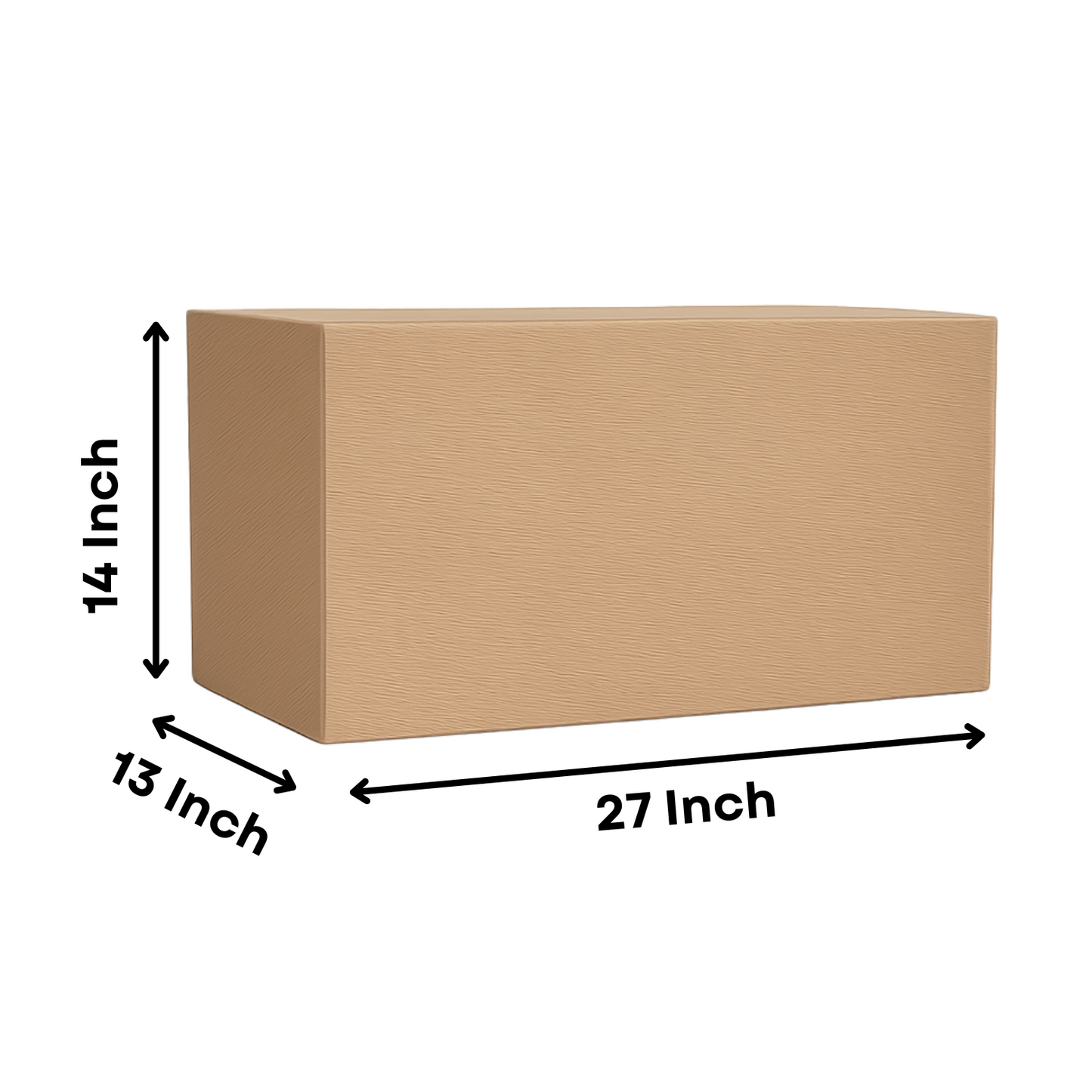 5 Ply Corrugated Cardboard Box – 27 x 13 x 14 Inch | Heavy-Duty Shipping & Storage Box