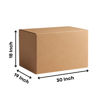 5 Ply Corrugated Cardboard Box – 30 x 19 x 18 Inch | Extra Large Packing & Shipping Box