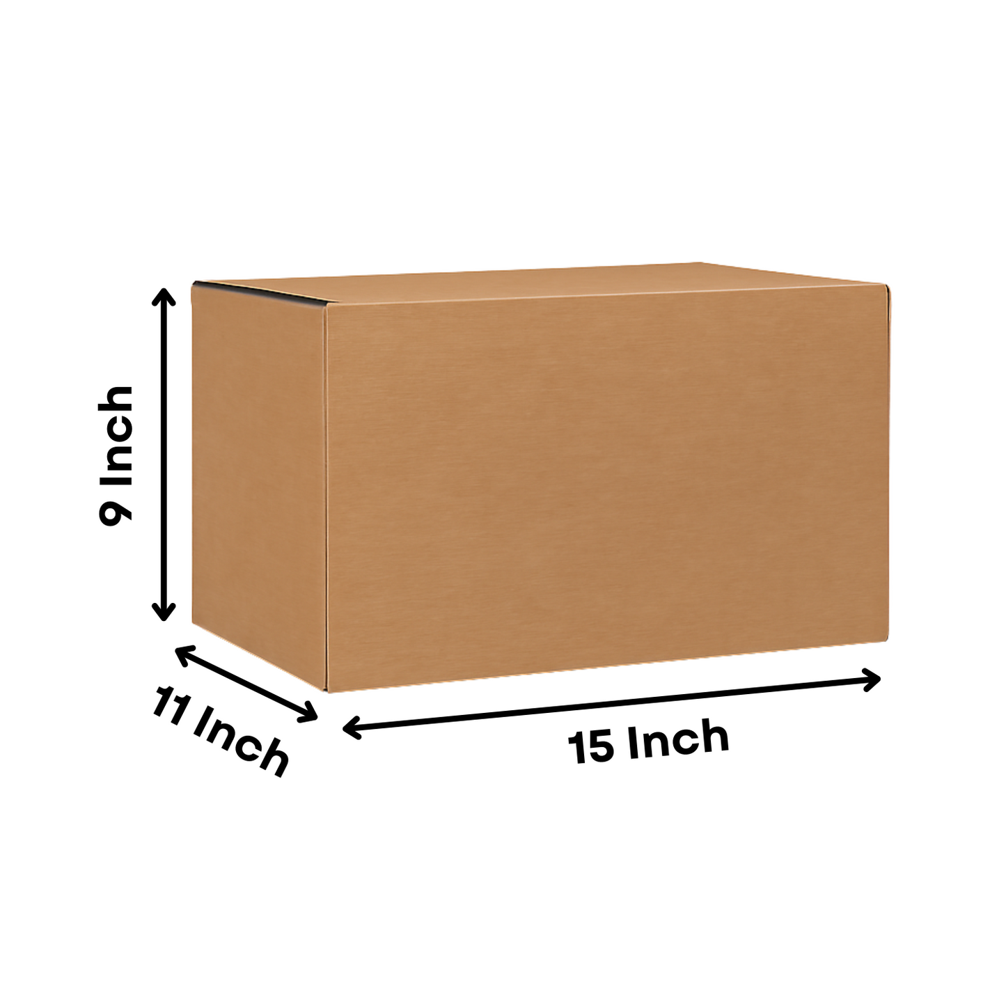 3 Ply Corrugated Cardboard Box – 15 x 11 x 9 Inch | Medium Packing & Shipping Box