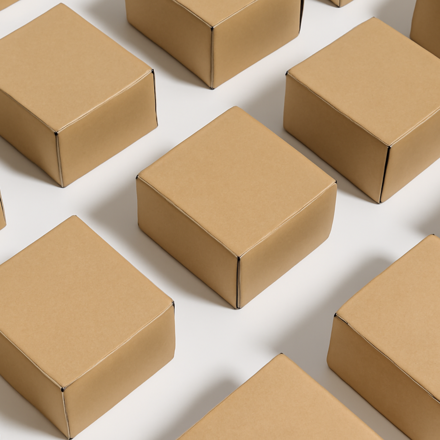 3 Ply Corrugated Cardboard Box – 4 x 4 x 4 Inch | Small Cube Shipping & Packaging Box